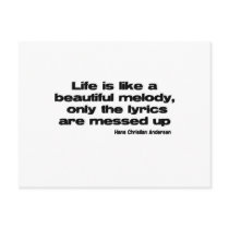 Lifes Lyrics quote postcards