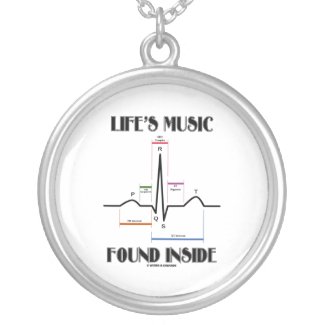 Life's Music Found Inside (Electrocardiogram) Necklace