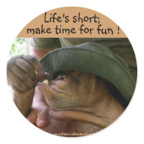 Life's short;, make time for fun stickers
