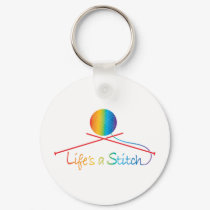 Lifes Stitch keychains by mariabellimages Lifes Stitch keychains