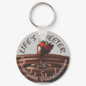 life's sweeter w/ chocolate strawberries keychain
