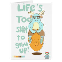lifes too short greeting cards