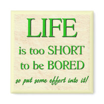 Life's too Short Refrigerator Magnets