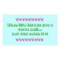Life's Troubles Profile Card business cards by deesbasenjis Life's Troubles Profile Card business cards