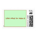 Life's What You Make It postage by WildRabbit Life's What You Make It postage
