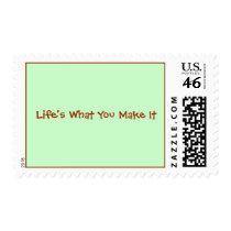 Life's What You Make It postage by WildRabbit Life's What You Make It postage