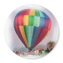 Lifesaver Hot Air Balloon Magnet by terraphotography Lifesaver Hot Air Balloon Magnet
