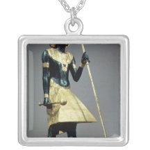 Lifesize statuette of the king custom necklace