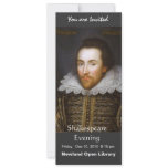 Lifetime Portrait of Shakespeare Custom Announcement
