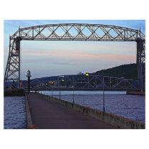 Lift bridge in the Morning Letterhead Design