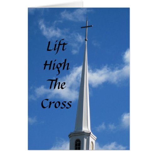 Lift High the Cross card