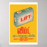 LIFT (Indian vintage matchbox cover) Poster