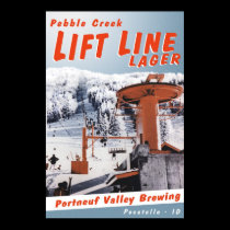 Lift Line Lager Poster posters