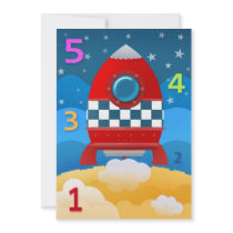 Lift off - party invites