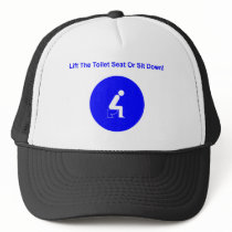Lift the toilet seat or sit down when peeing! hats