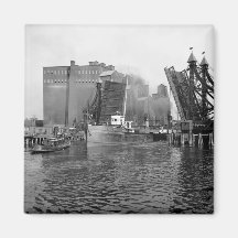Lifting Bridge, Buffalo, NY: 1900 Refrigerator Magnets