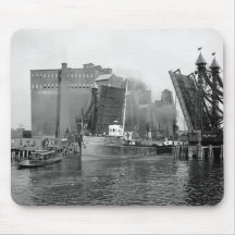 Lifting Bridge, Buffalo, NY: 1900 Mouse Pad