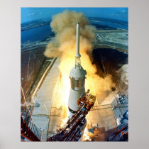 Liftoff of the Apollo 11 Saturn V Space Vehicle Print