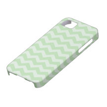 Ligamaza y verde menta Chevron iPhone 5 Case-Mate Cárcasas