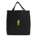 Lighning Bolt Tote embroidered bags by silly_strings Lighning Bolt Tote embroidered bags