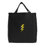 Lighning Bolt Tote Embroidered Tote Bag