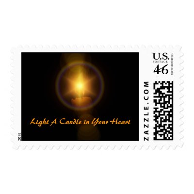 Light A Candle in Your Heart Postage by Maia