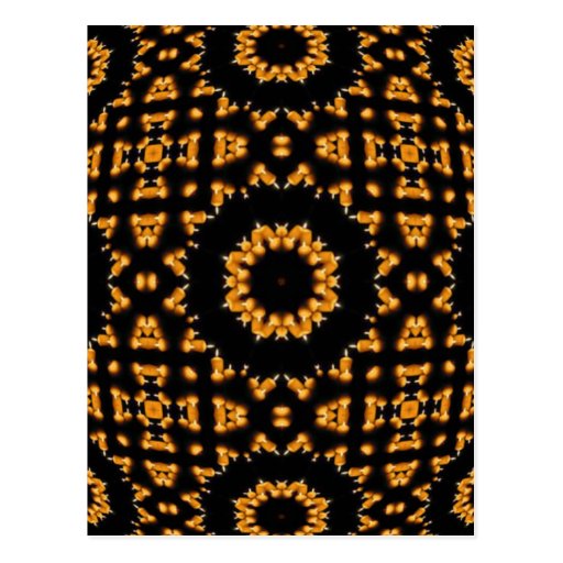 Light a Candle kaleidoscope mandala Post Card