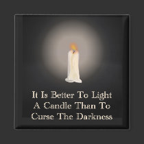 "Light A Candle" Quote Magnet