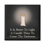 "Light A Candle" Quote Magnet