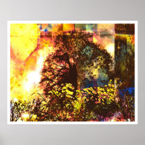 Light Abstract 7: Blessed Life Poster