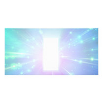 Light Abstract Personalized Photo Card