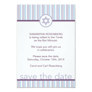 Bat Mitzvah Save The Date Invitations &amp; Announcements | Zazzle