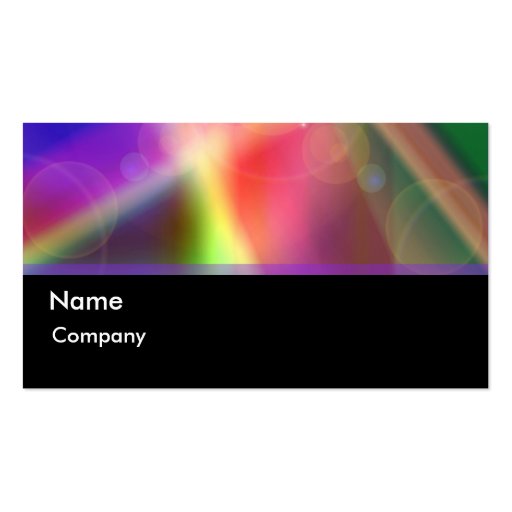 Light and Color Business Card (front side)