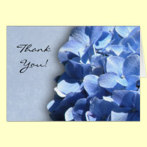 LIght and dark blue hydrangeas cards