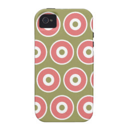 Light and Sweet Tan Coral Circle Pattern Case-Mate iPhone 4 Cover