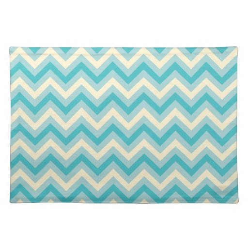 light aqua blue turquoise and off white chevron placemats light aqua blue turquoise and off white chevron placemats