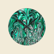 light aqua molten lava wall clock wall clocks