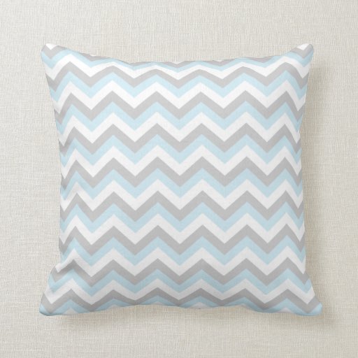Light Aqua Turquoise Chevron Chic ZigZag Pattern Throw Pillows Zazzle
