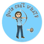 Light Archery in Blue Stickers