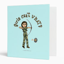 Light Archery in Camouflage Vinyl Binder