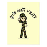Light Army Woman Postcard