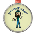 Light Artist Girl Christmas Ornaments