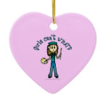 Light Artist Girl Christmas Tree Ornament