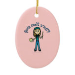 Light Artist Girl Christmas Tree Ornament