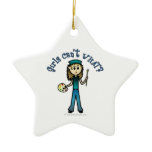 Light Artist Girl Christmas Tree Ornament