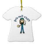 Light Artist Girl Christmas Tree Ornaments