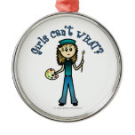 Light Artist Girl Ornament
