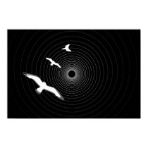 Light at the end of the tunnel Abstract Poster posters