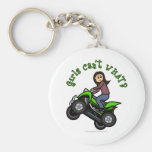 Light ATV | Four Wheeling Girl Key Chains