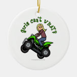 Light ATV | Four Wheeling Girl Ornaments